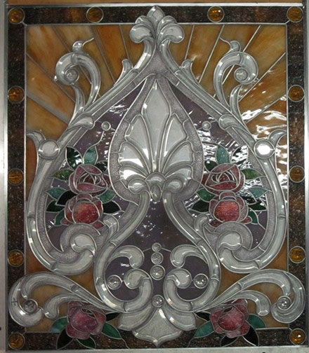 art glass panel