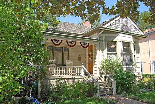 decorated porch