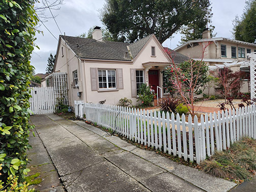 long shot of driveway