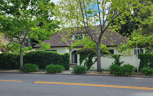 view from across the street