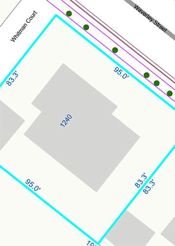 lot dimensions