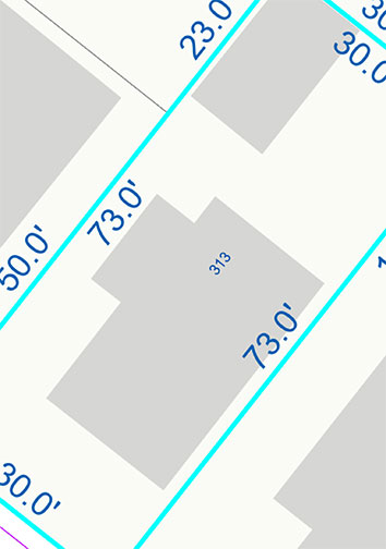 map with dimensions