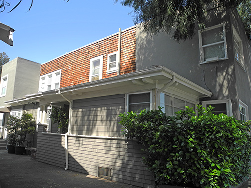 original house at rear of commercial building