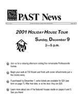 Fall 2001 PAST Newsletter