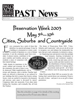 Spring 2003 PAST Newsletter