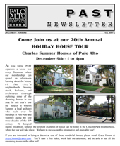 Fall 2007 PAST newsletter