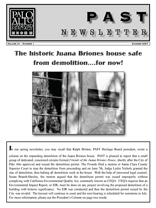 Summer 2007 PAST Newsletter