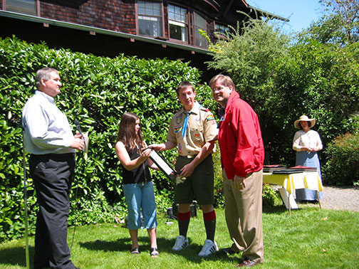 Boy Scout and Larry Christenson