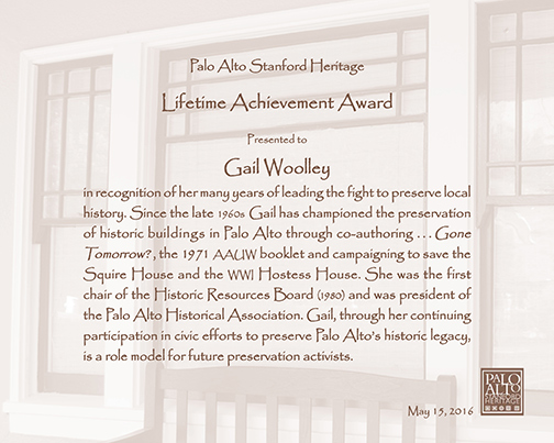 Gail Woolley ceertificate