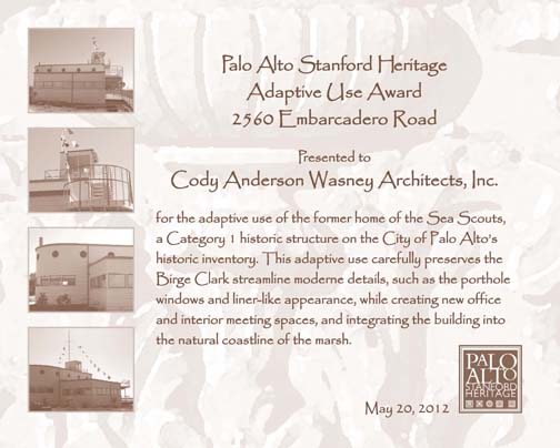 Architect's certificate