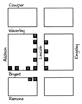 Professorville tour map